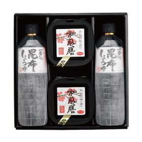 北海道みそ【和風膳】・昆布醤油（化粧箱入）詰合　3,403円